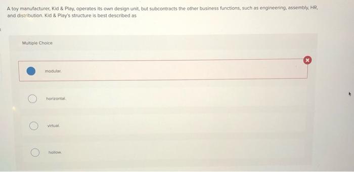 what is the correct answer? modular is incorrect.