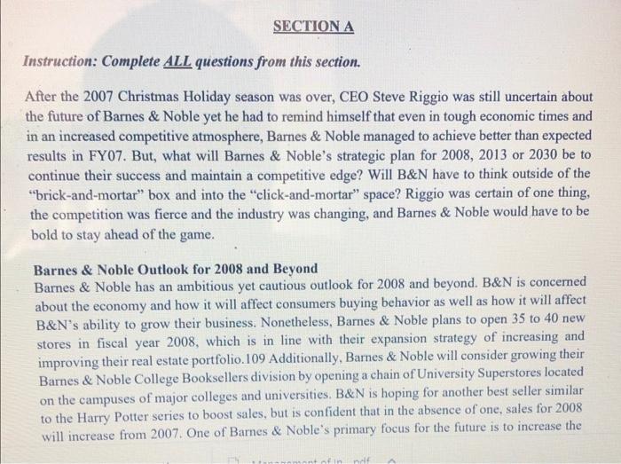 Instruction: Complete ALL questions from this