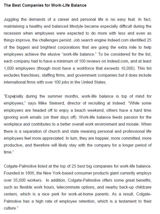 The Best Companies for Work-Life Balance Juggling