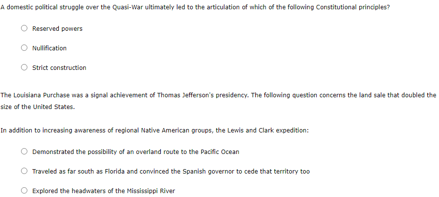 A domestic political struggle over the Quasi-War