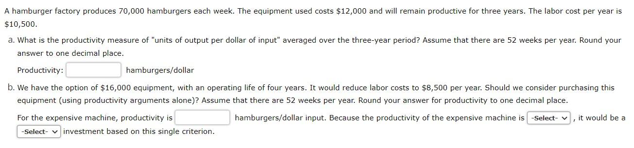 For B, the options are higher/lower, and