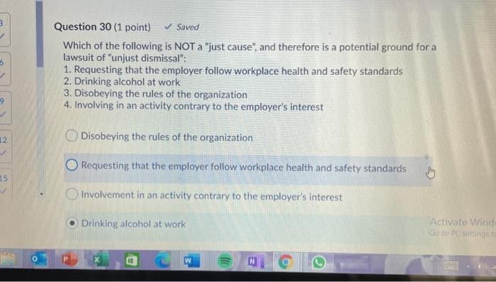 3 B Question 30 (1 point) Saved Which of the