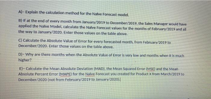 Problem #1 - (5 POINTS) - The table below shows