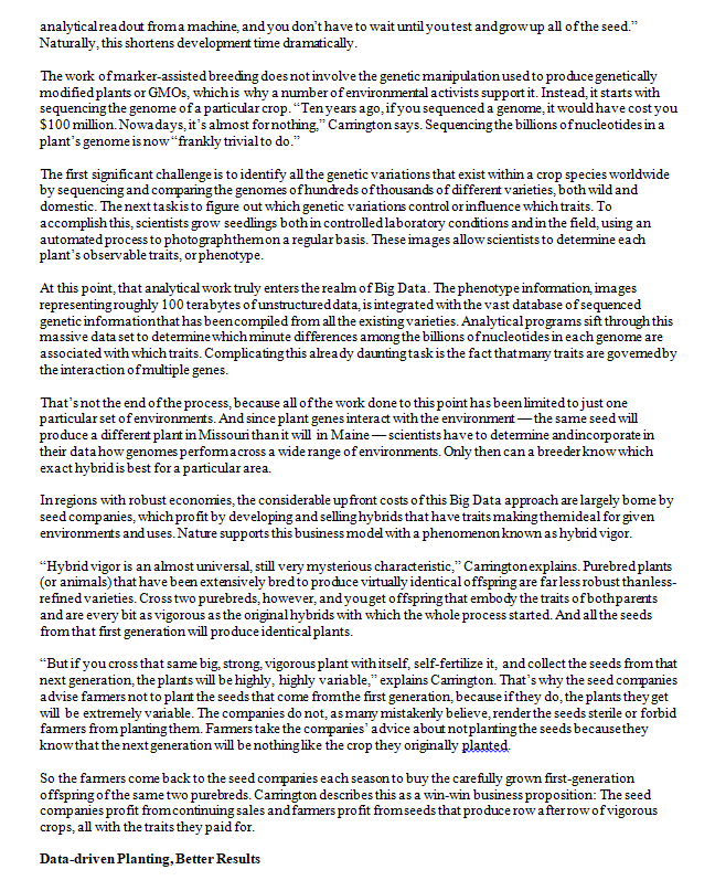 (Roughly, half a page should be the maximum