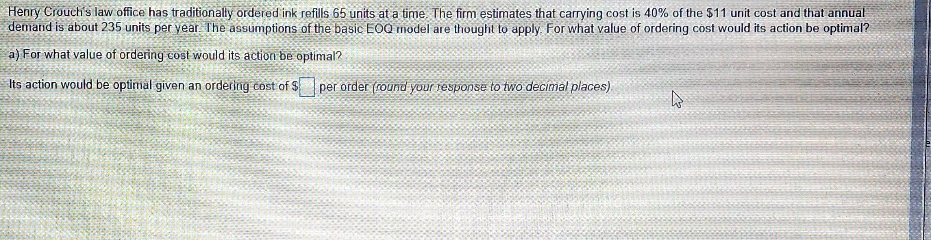 Henry Crouch's law office has traditionally