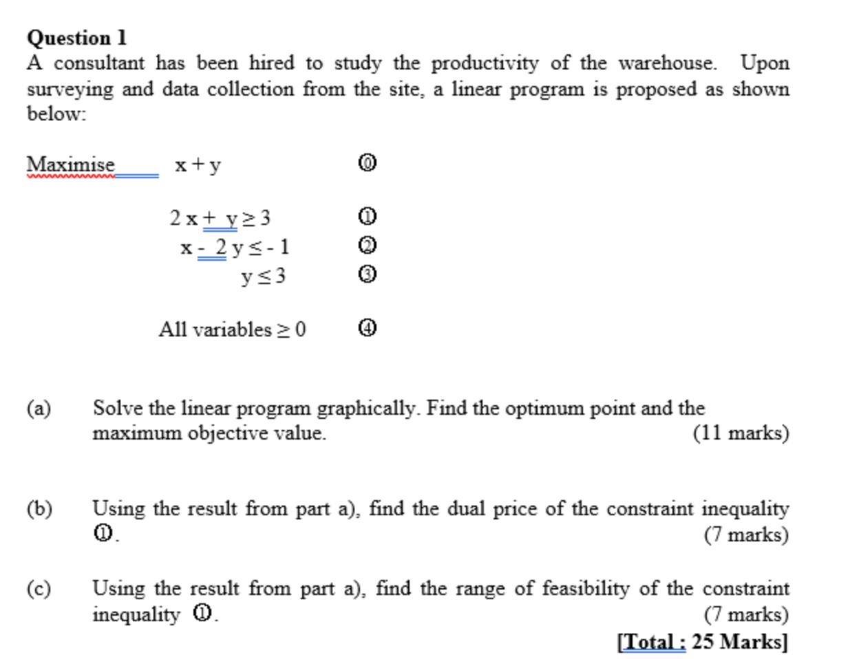 Question 1 A consultant has been hired to study