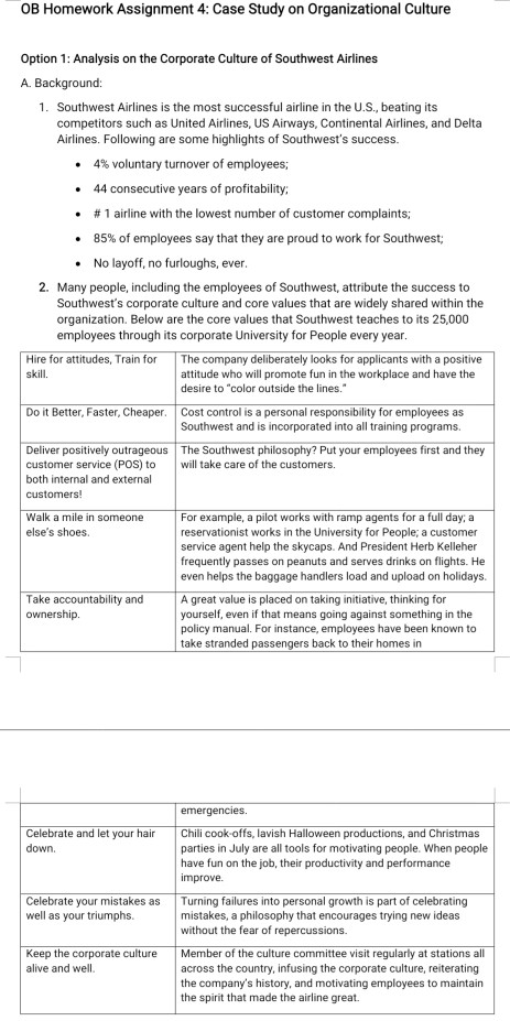 What additional information? OB Homework