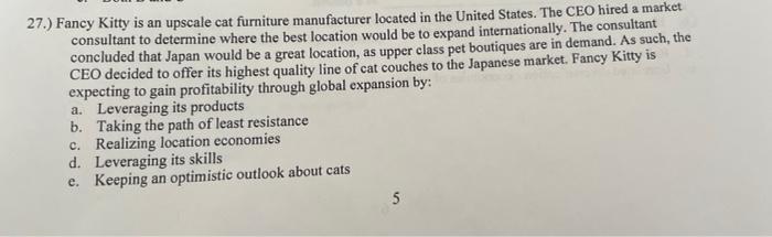 27.) Fancy Kitty is an upscale cat furniture