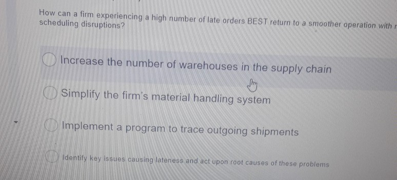 Which of the following is NOT an example of JIT