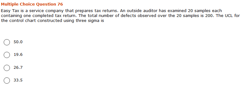 Multiple Choice Question 76 Easy Tax is a service