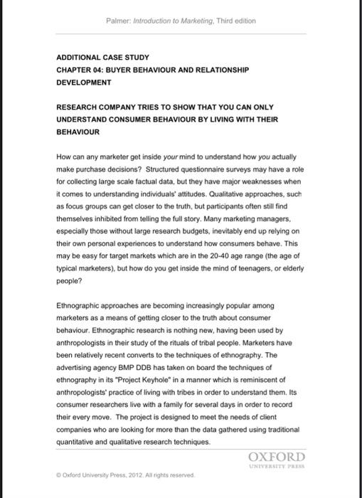 Palmer: Introduction to Marketing, Third edition