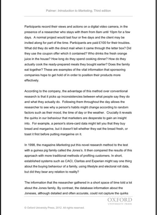 Palmer: Introduction to Marketing, Third edition