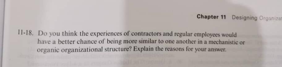 Chapter 11 Designing Organizat 11-18. Do you