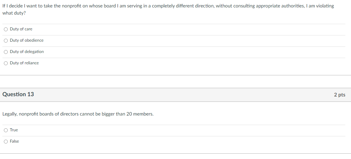 If I decide I want to take the nonprofit on whose