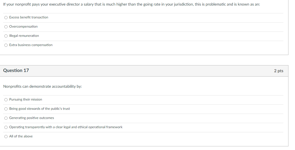 If I decide I want to take the nonprofit on whose