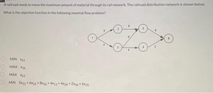 A railroad needs to move the maximum amount of