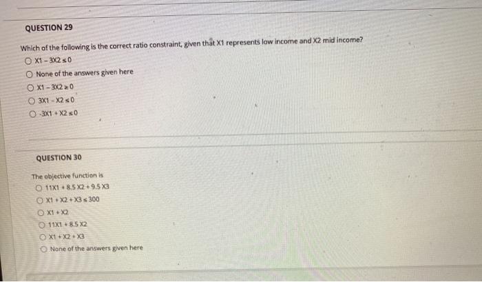 QUESTION 26 Use the problem below to answer