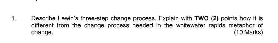 Principles of management question 1. Describe