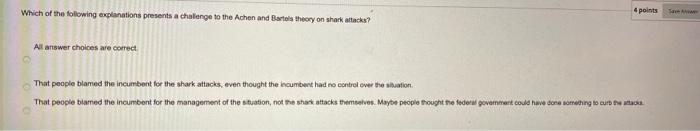 Which of the following explanations presents a