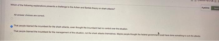 Which of the following explanations presents a