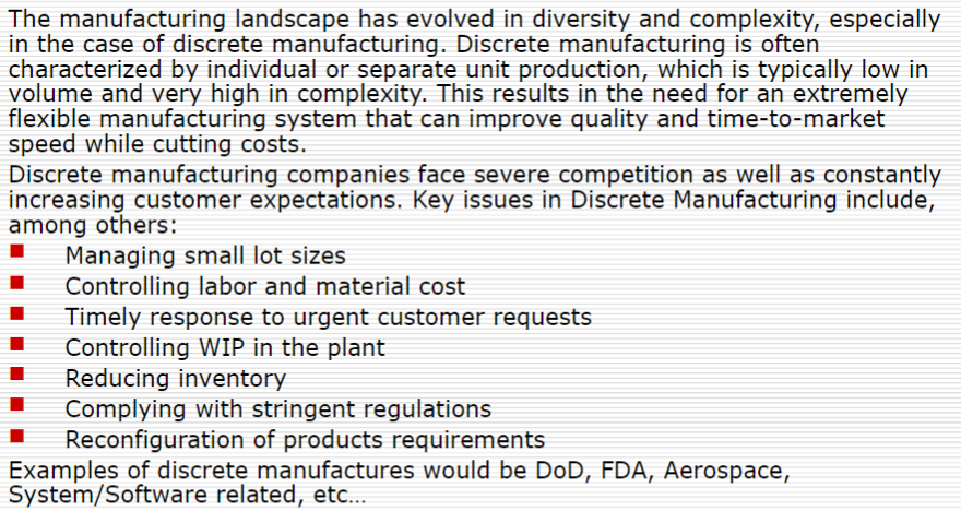 The manufacturing landscape has evolved in
