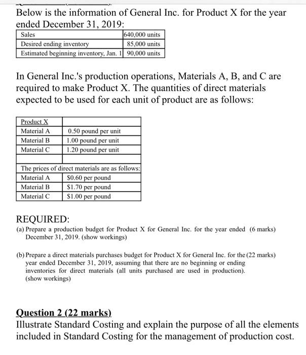 Below is the information of General Inc. for