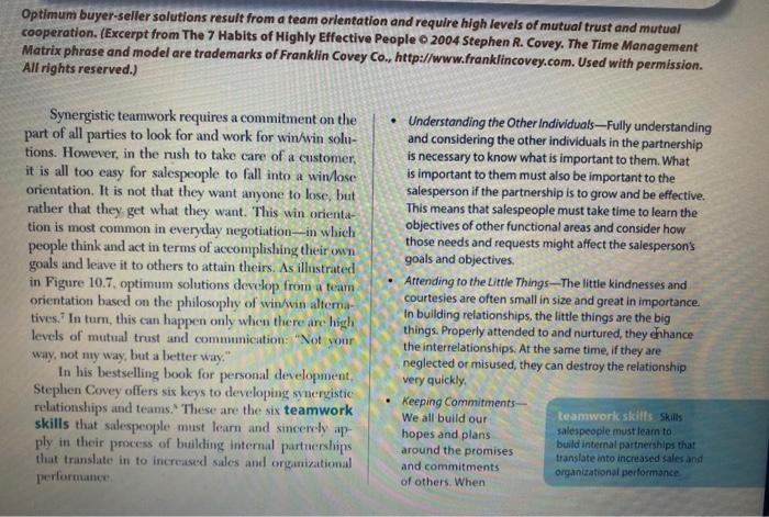 Read the Case Study on page 243 - Chapter Role