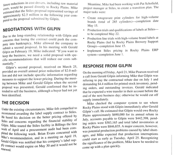 As Mike Person, how would you respond to Gilpins