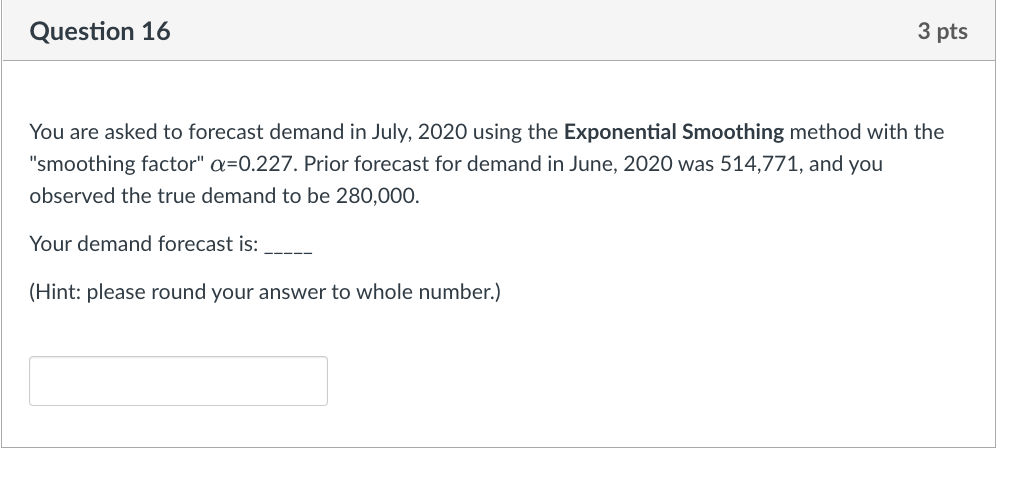 Problem Statement: Demand Forecasting Methods You