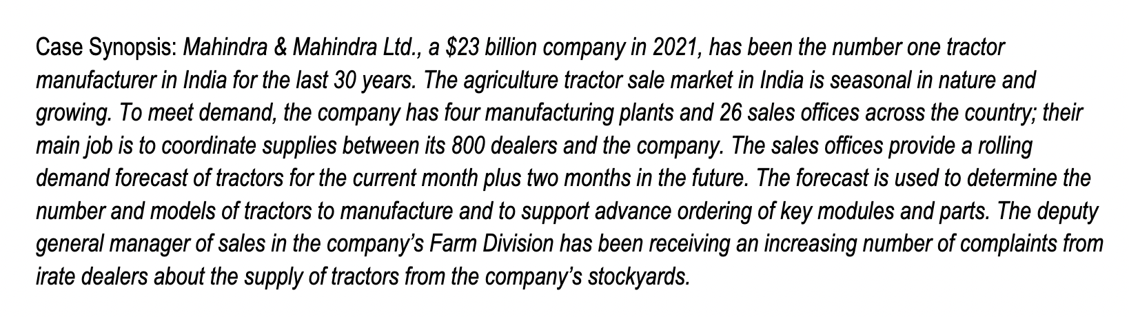 Fill in green excel columns Case Synopsis: