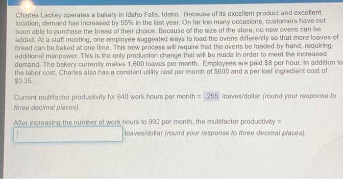 Charles Lackey operates a bakery in Idaho Falls,