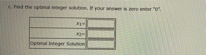 Consider the following all-integer linear