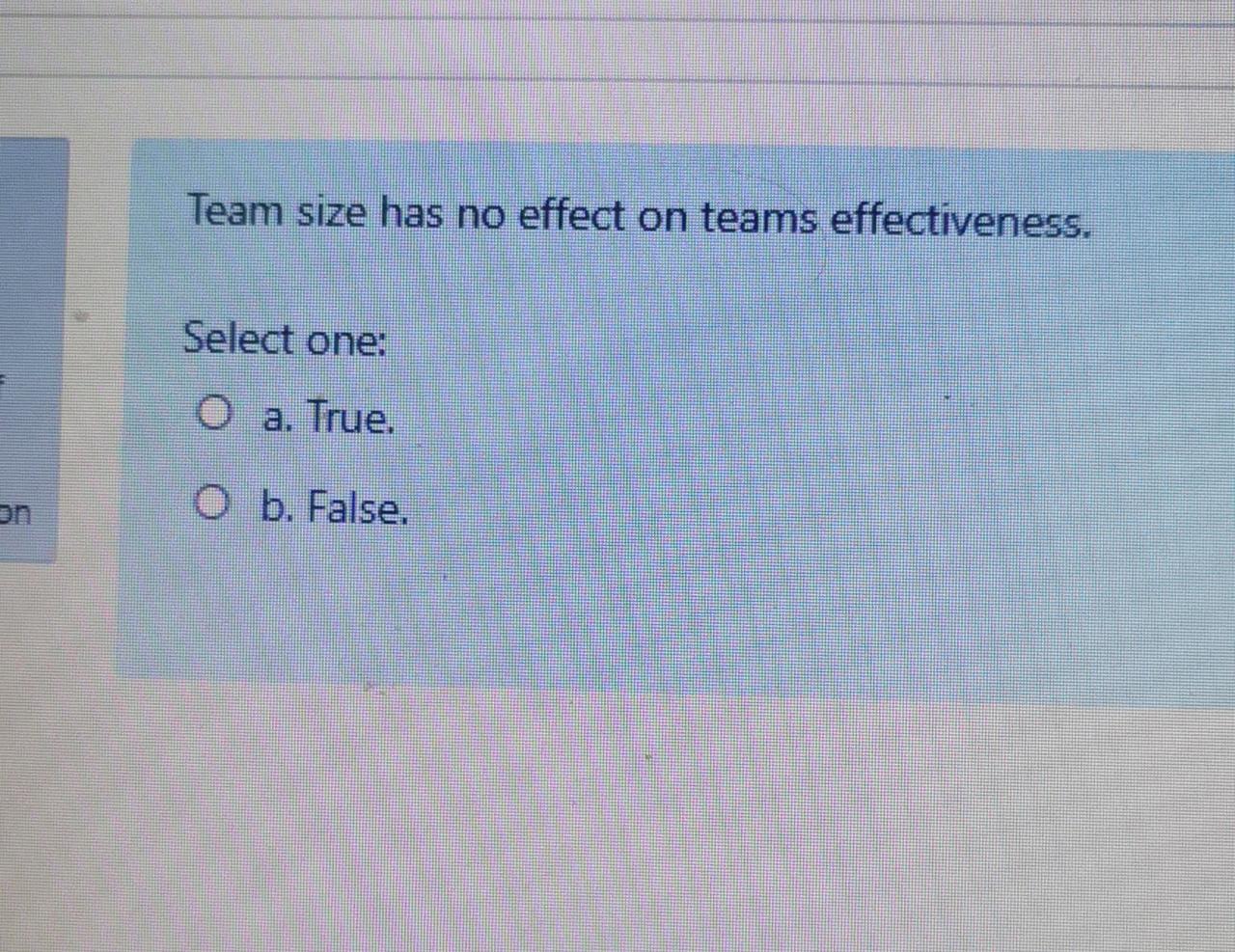Q3: Q4: Team size has no effect on teams