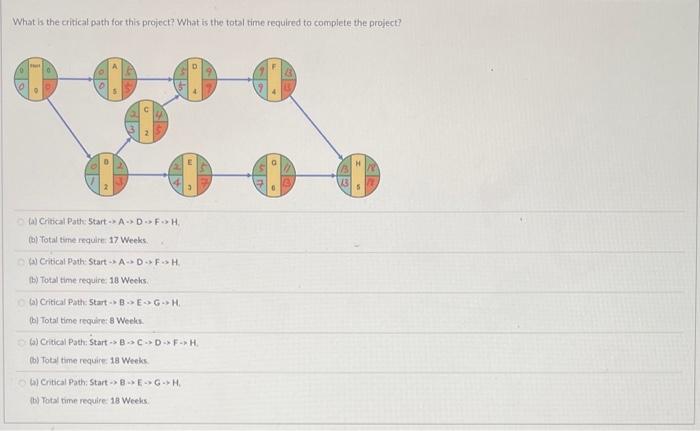 What is the critical path for this project? What