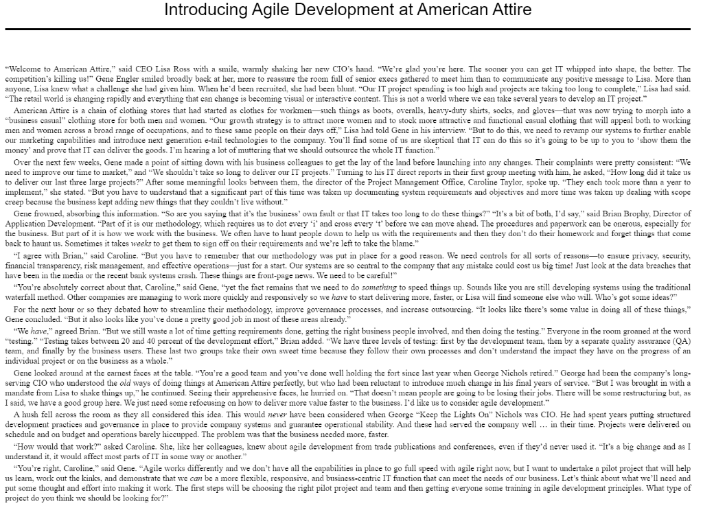 List at least 5 lessons learned from the first