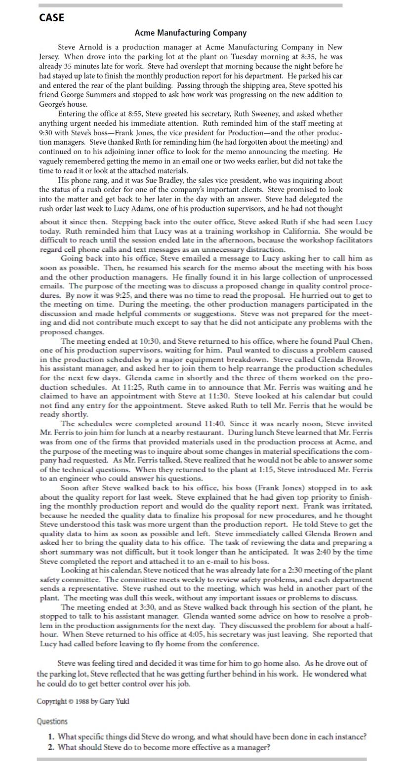 please answer all the following questions with