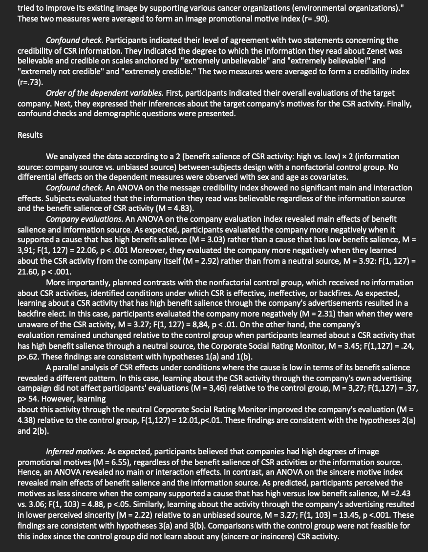 Required to post a summary for other students in