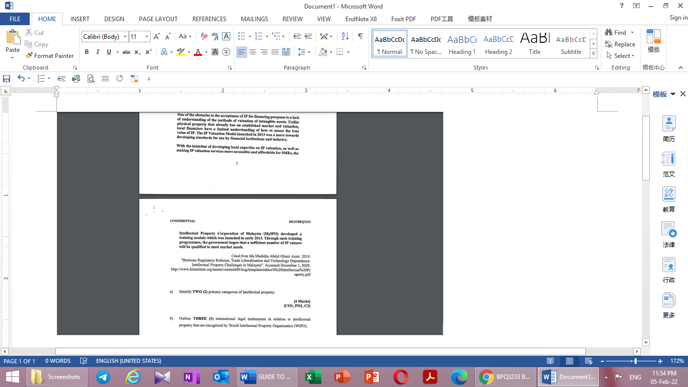 W] w Document1 - Microsoft Word ? - FILE HOME
