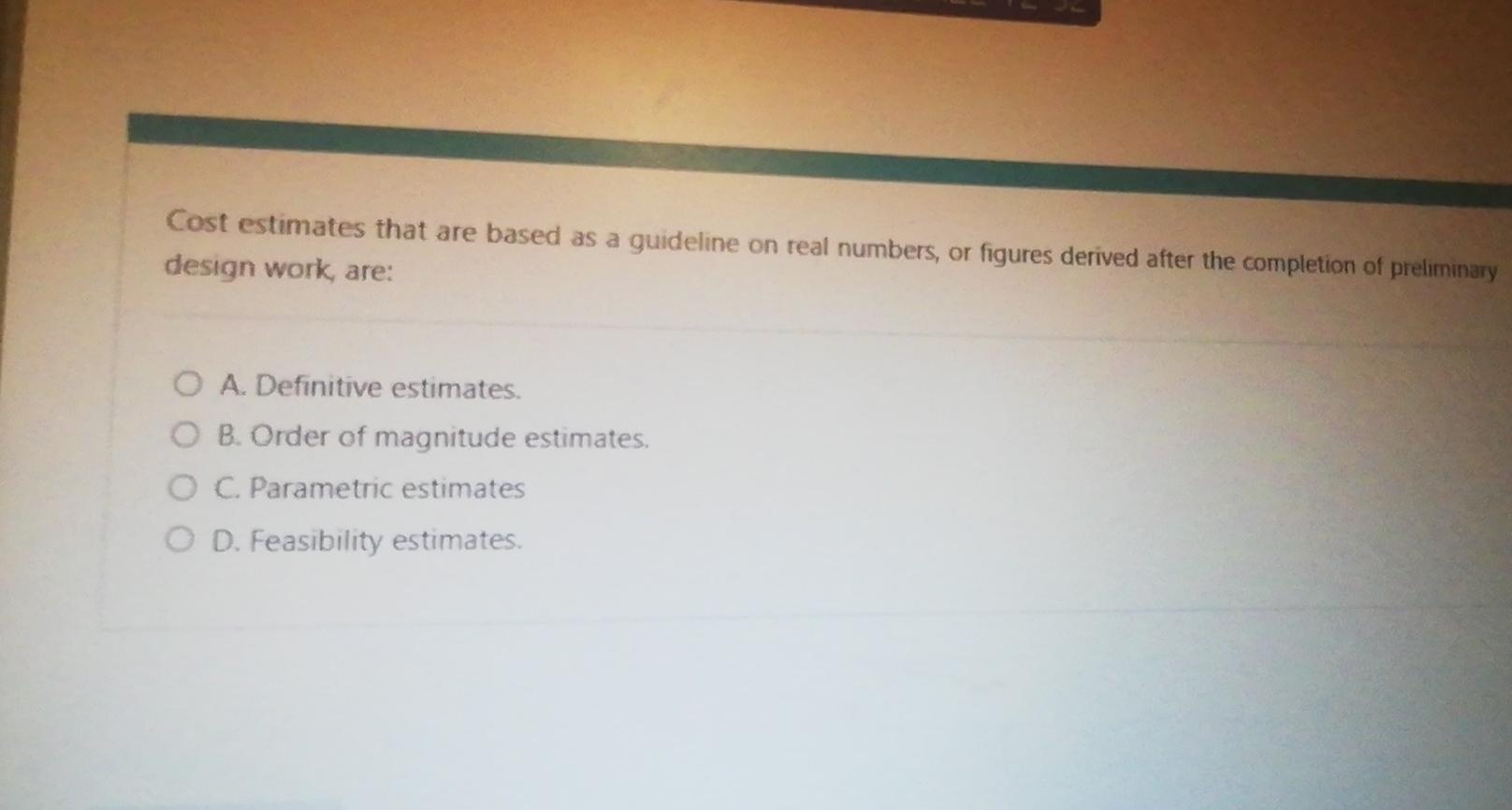 A) B) C) D) E) F Quick multiple choice