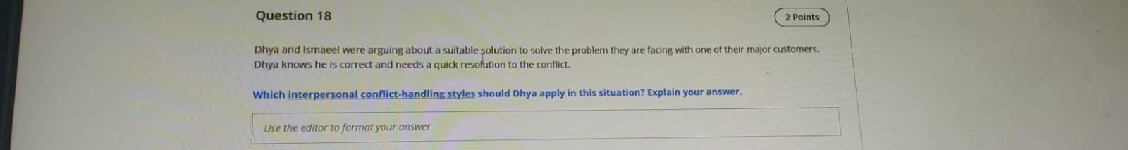 Question 17 2 Points Maram is a primary care