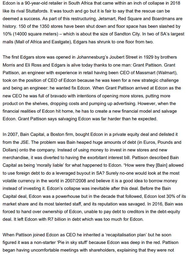 Edcon is a 90-year-old retailer in South Africa