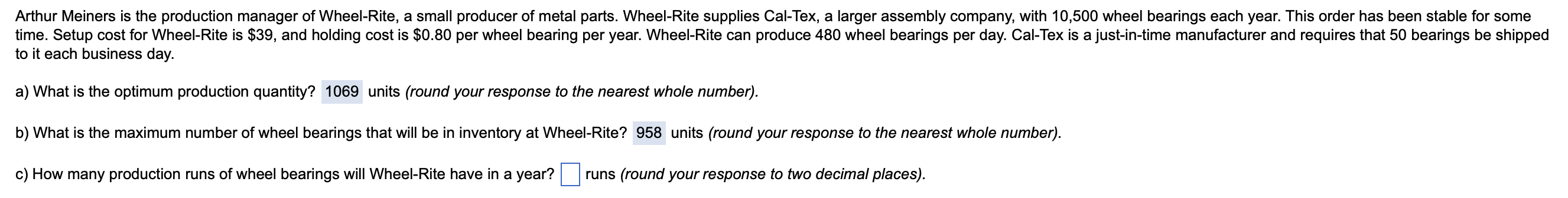 Arthur Meiners is the production manager of