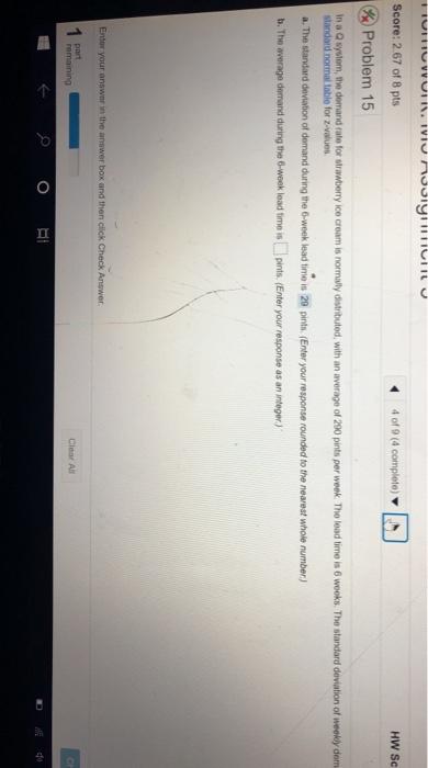 HUIU VUI. IVIU MOIY TICHILU Score: 267 of 8 pts 4