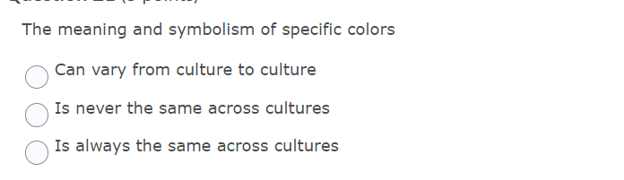 The meaning and symbolism of specific colors Can