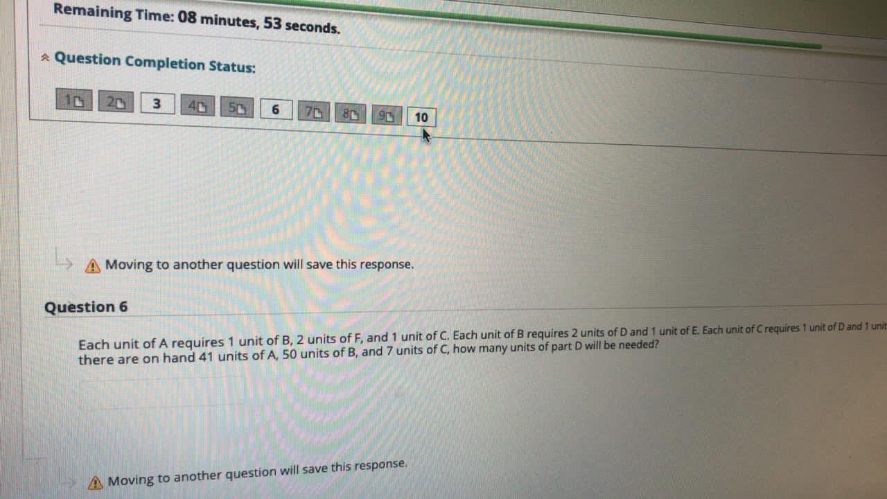 Each unit of A requires 1 unit of B, 2 units of