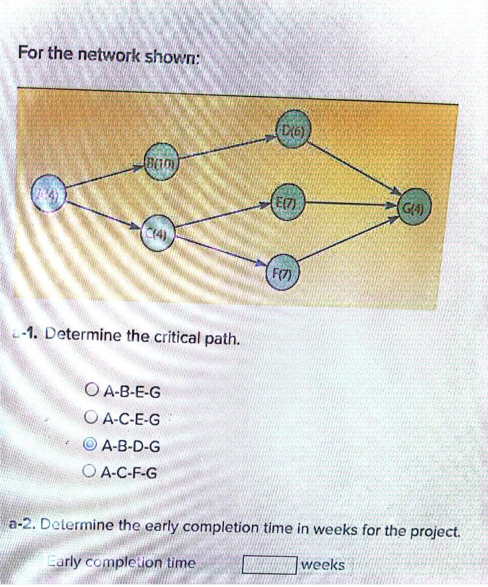 what is the answer to a-2?? For the network
