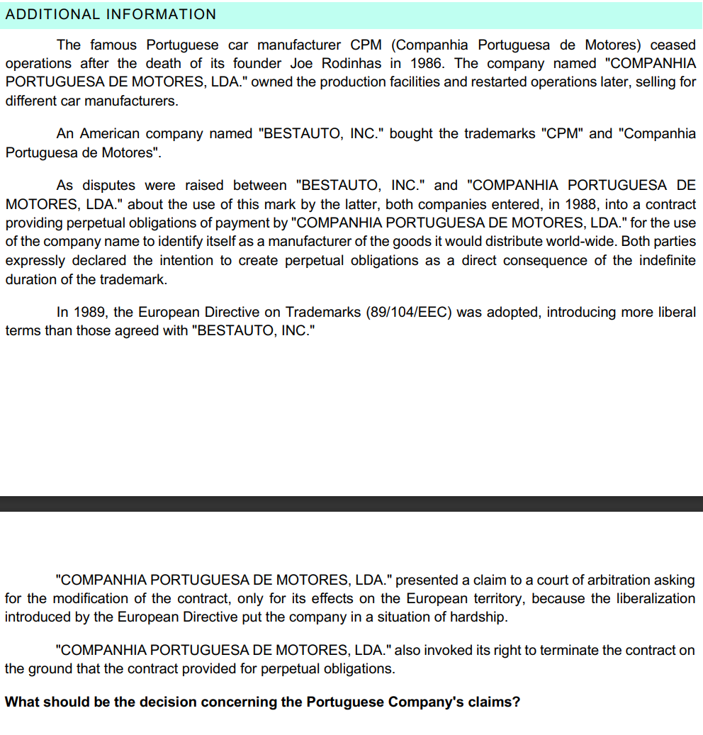 Main task Carefully read the case under