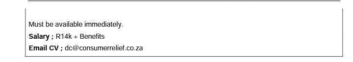 1.1 Read the vacancy below and answer the