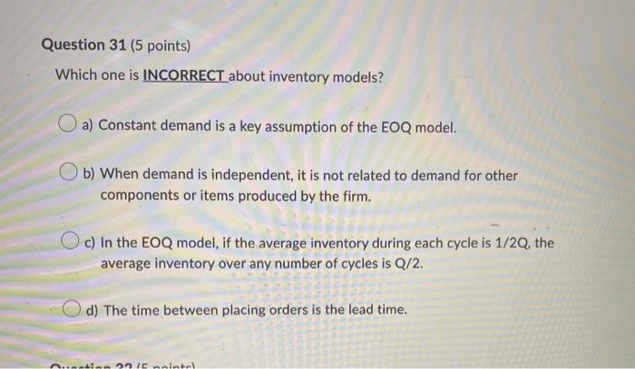 help please!! Answer all urgently n Question 31