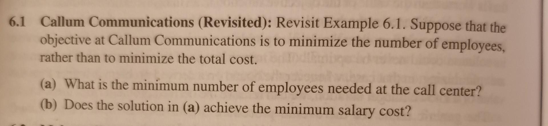 Show all the work. Even if it needs Excel. 6.1